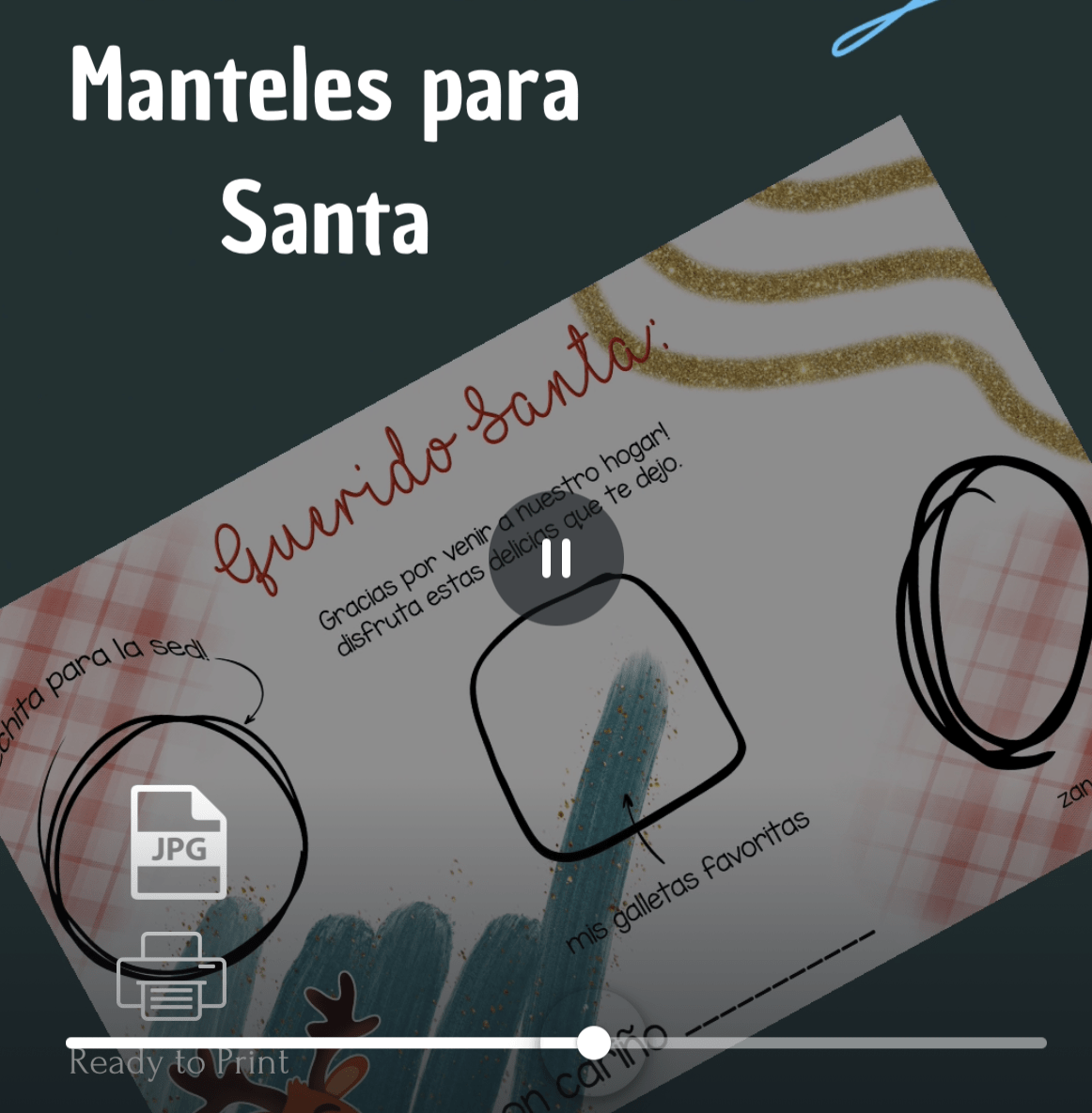 Manteles para Santa (digital)
