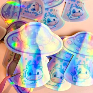 Papel Adhesivo HOLOGRAFICO WATERPROOF (Paquete de 5 hojas)