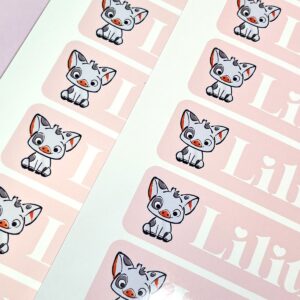 Papel Adhesivo Blanco GLOSSY WATERPROOF (Paquete de 5 hojas)